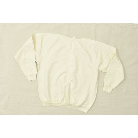 Northern Reflections Men's Vintage Crewneck Sweatshirt Cream Graphic XL Stained - Picture 2 of 8